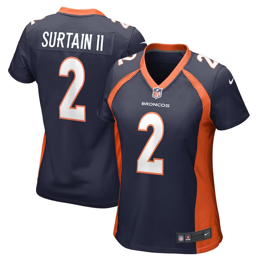 Women's Denver Broncos Patrick Surtain II Game Jersey - Navy