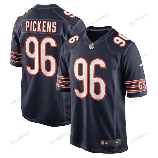 Zacch Pickens 96 Chicago Bears Men Game Jersey - Navy