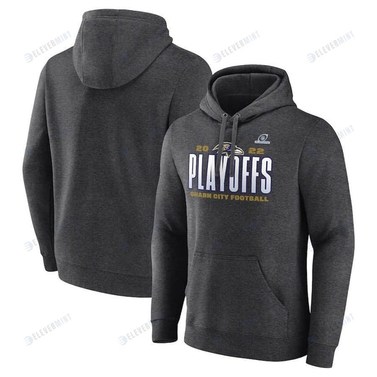 Baltimore Ravens 2022 NFL Playoffs Our Time Pullover Hoodie - Charcoal