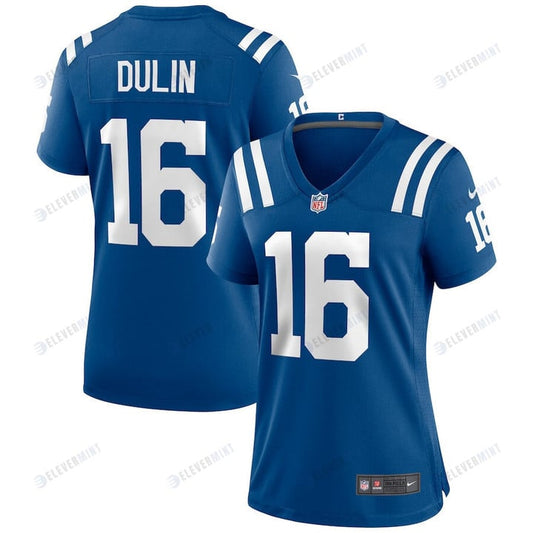 Ashton Dulin 16 Indianapolis Colts Women Game Jersey - Royal