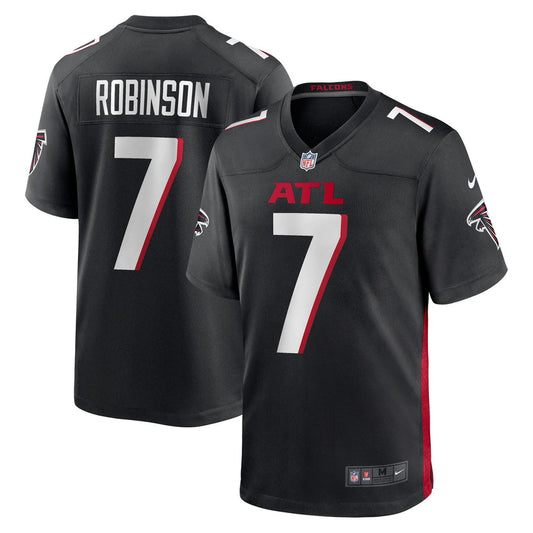 Youth Bijan Robinson Atlanta Falcons Black Game Replica Jersey