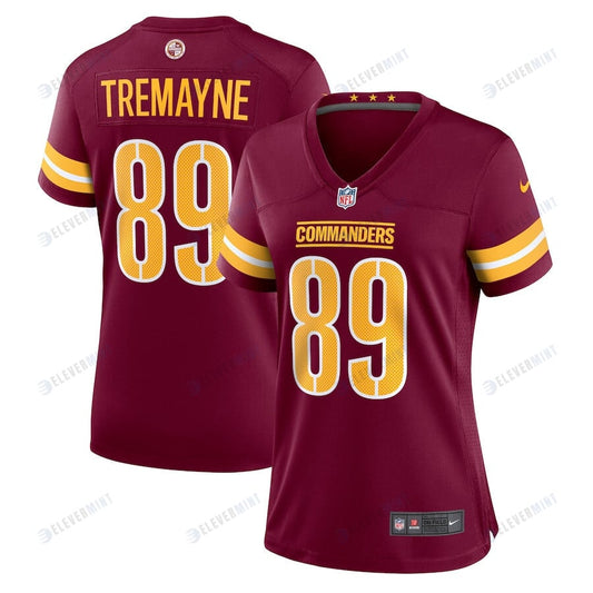 Brycen Tremayne 89 Washington Commanders Women Team Game Jersey - Burgundy