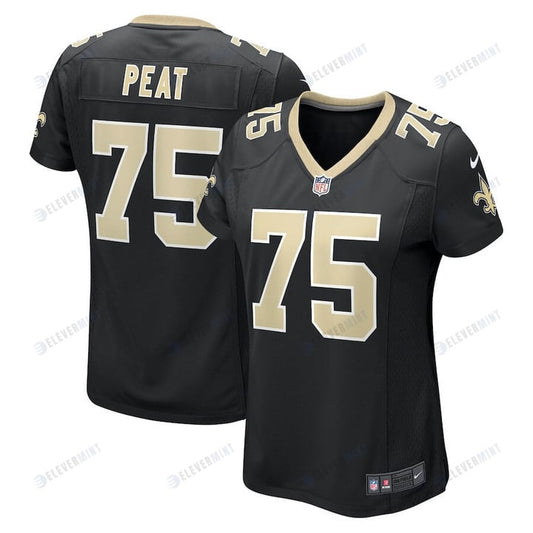 Andrus Peat 75 New Orleans Saints Women's Game Jersey - Black